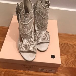 Laurence Dacade women white lace sandal pump 39/8